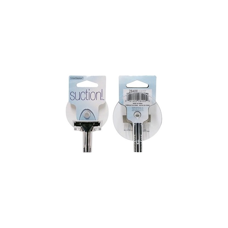 iDesign InterDesign 16100 Over-The-Door Hook, clear razor holder, Small