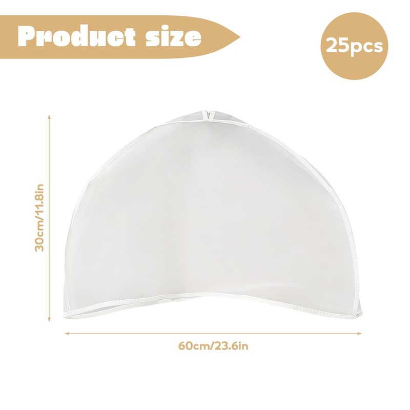 25 Pcs Shoulder Covers for Hanging Clothes 24 x 12