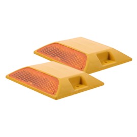 VILLFUL Driveway Safety 2 Pack Reflective Road Markers Plastic Spikes for Pavement Reflectors for Driveway Entrance