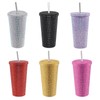 500ml Water Bottle Stainless Steel Rhinestone Decoration Vacuum Water Cup