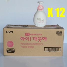 Eye Clean PM Foam Hand Shop 450ml 12 pieces (1 box) - Pure Rose / 아이 깨끗해 PM 폼 핸드숍 450ml 12개(1 box) - 퓨어로즈
