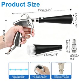 Tornado Dry Cleaning Gun, Detailing Car Cleaning Gun Interior Dryer Air Blow Gun, High Pressure Blower Gun for Quick Auto Interior Car Detailing, Drying, Cleaning, Removing Dirt, Dust & Debris