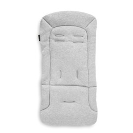 hauck Universal Seat Cover for Buggies, Prams, Children's Bicycle Trailers, Cotton, Breathable, Soft, Easy Attachment, Summer and Winter (Light Grey)