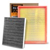 Cabin Engine Air Filter W/Activated Carbon Kit for Chevy Silverado