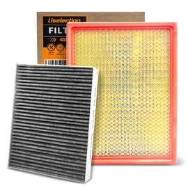 Cabin Engine Air Filter W/Activated Carbon Kit for Chevy Silverado 1500 GMC Sierra 1500 (2014-2018),Suburban Tahoe Yukon(2015-2020),Sierra 2500 3500 HD(2015-2019)(Not for Diesel),#22808781 22845992