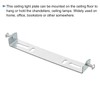 TOP-VIGOR 1Set Light Fixture Ceiling Bracket, 125mm Ceiling Light Plate