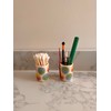 Home Haven Ceramic Q-Tip Holder - Colorful Mandela Design