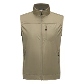 Willit Men's Golf Vest Lightweight Softshell Vest Outerwear Sleeveless Jacket Hiking Runing Causal Sage Small