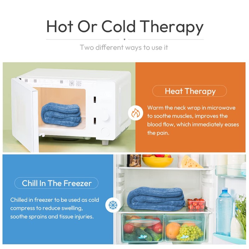 Microwavable Heated Neck Wrap Warmer and Shoulder Heating Pad Microwave,