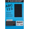 Headline Sign Stick-On Vinyl Letters and Numbers, Black, 1-Inch, Made