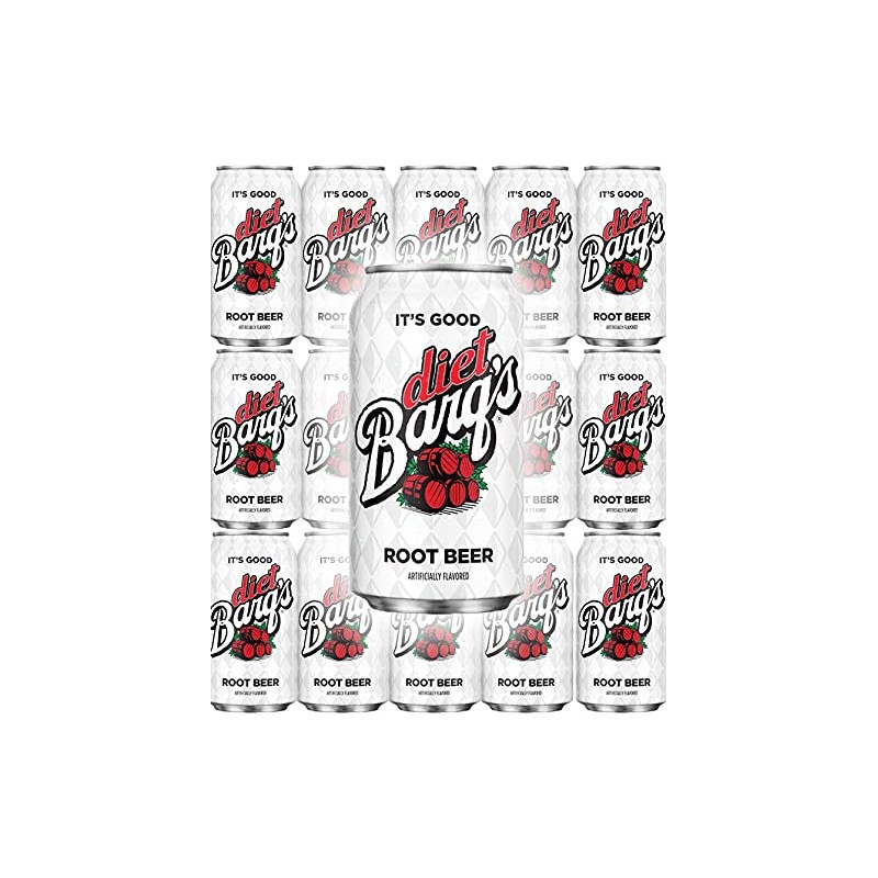 Barqs Diet Root Beer Soda, 12 Fl Oz, (Pack of