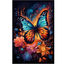 CXYQLC - Kits de pintura de diamantes 5D para adultos, arte de diamantes, mariposa, pintura de diamantes, taladro completo, kit de manualidades para decoración de pared del hogar, regalos de 11.8 x