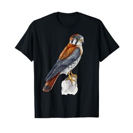 Floral Folk - Common Kestrel - Bird of Prey - Bird Watching T-Shirt