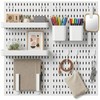 White Pegboard Wall Organizer Kit, 4 Pcs 12 x 12