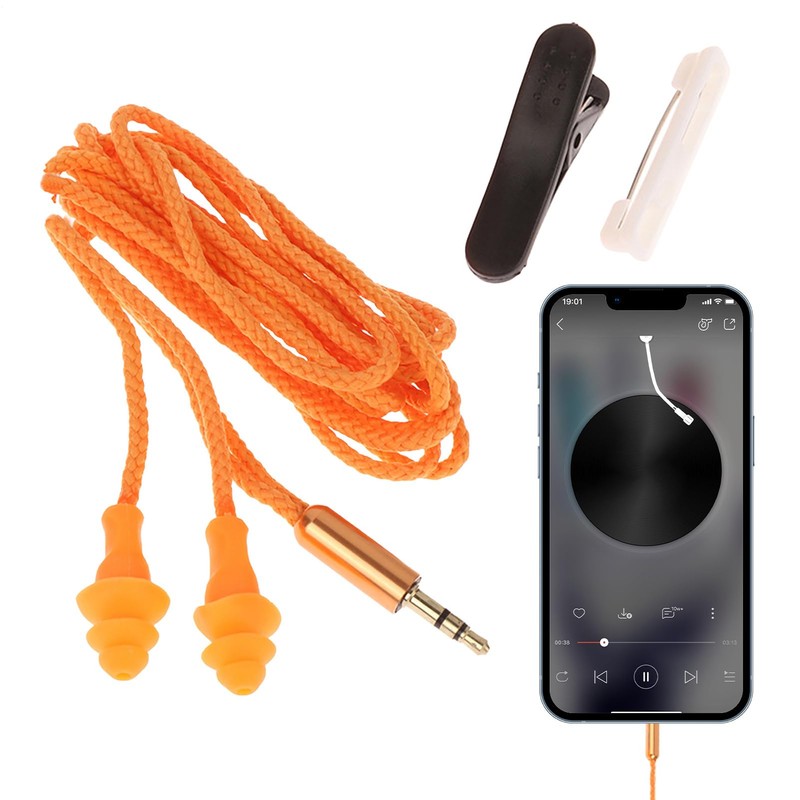 Construction Earbuds,Work Earbuds - with Clips 100dB Soundproof Headphones for