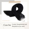 Easyouth Real Hair Extensions Micro Ring Black Real Hair Micro