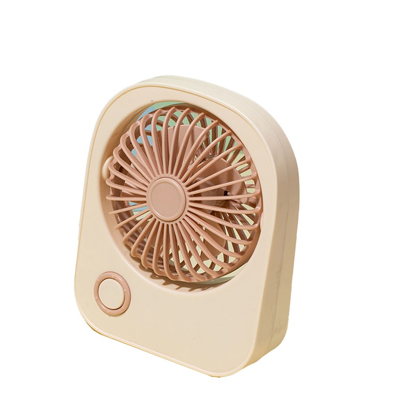 Small Desktop Fan Portable 115 Degreees Wind Direction Adjustment Cute