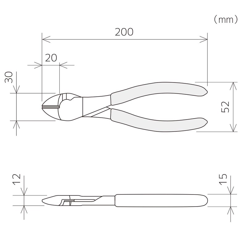ENGINEER NK-48 Engineer Astro Nipper, Double-edged, Round, Electrician, 7.9 inches