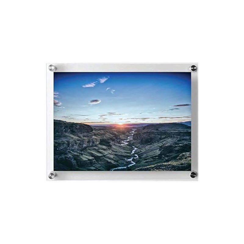 My Charity Boxes Clear Acrylic 8x10 Wall Mount Picture Frame,