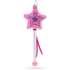 Magic Wand Blown Glass Christmas Ornament