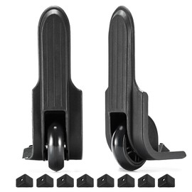 SANOU Suitcase Wheels Replacement Wheels 1 Pair Suitcase Replacement Wheels Suitcase Wheels Replacement Wheels for Suitcase for Soft Shell Hard Case Luggage and Travel Suitcase, black, Suitcase