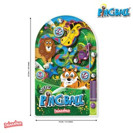 Deluxebase Pingball - Wild Animal Classic Manual Pinball Game with Safari Theme. An excellent action and reflex game for kids