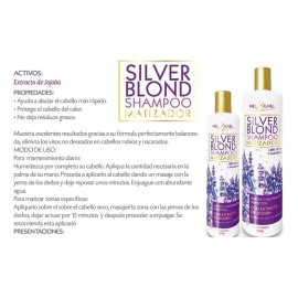 Shampoo Matizador Silver Percapelli 300ml Libre De Sal