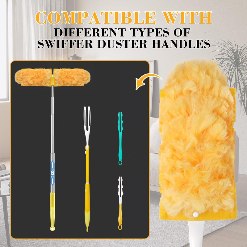 Duster Refills Compatible with Swiffer Duster Refill Handle Dusters for