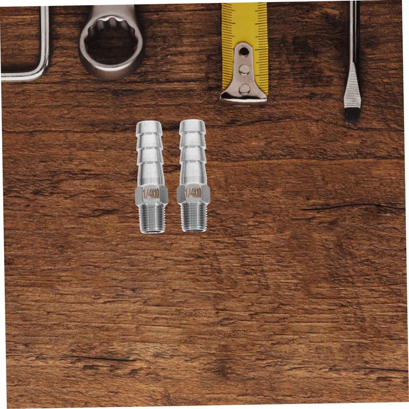 Alipis 2Pcs Hose Connectors Male X Barb Plumbing Fittings for