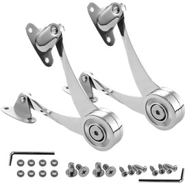 2 Pcs Heavy Duty Soft Close Lid Support Hinges - Adjustable Metal Lift-Up Cabinet Door Hinges for Toy Box, Right/Left Hand Mount, Zinc Alloy, Satin Nickel Finish, Includes Allen Wrench & Screws