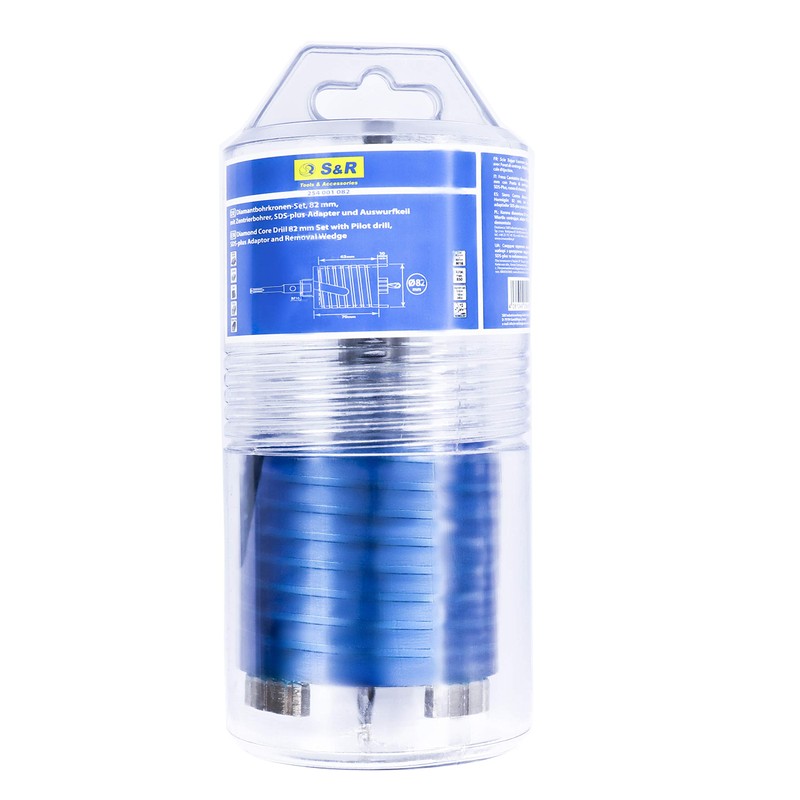 S&R Diamond Core Drill Bit Set – 68mm | 10mm
