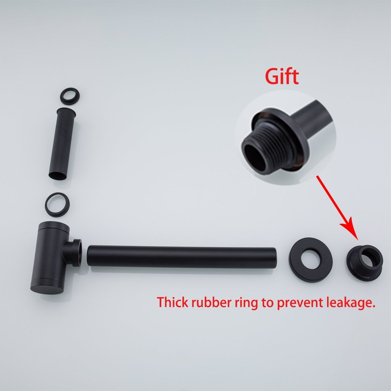 RANDOM Brass Contemporary Round Bottle P Trap 1 1/4,Basin Sink