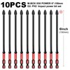 Geinxurn Impact Tough 6 in. #2 Phillips Screwdriver Bits Set,10