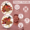 Iconikal 2-Piece Thanksgiving Toilet Seat Cling Set Funny Turkey 11.2x13-Inch