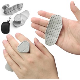 Gray Anti-Slip Workout Grips - Ergonomic Rubber Hand Protector Gloves for Weight Lifting, Pull-Ups, Gym Training and Exercise, for Men and Women