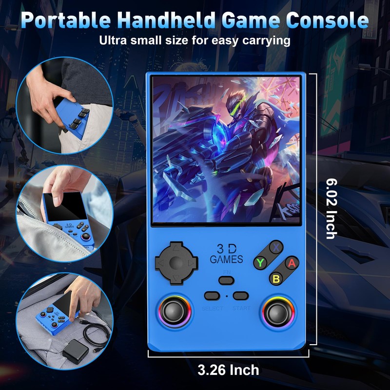 Hugawello V40 MAX handheld device, 40000 in 1 high-definition gaming