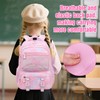 Moerstar School Bag for Girls, Large Capacity Rainbow Patterned Backpack,
