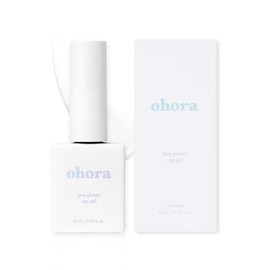 ohora ohora Gel Nail Care (Pro Glossy Top Gel) - Corrects Nail Texture, Easy to Use & Easy to Remove for Semi Cured Gel Nail Strip Application - Professional Salon-Quality for Healthy, Strong Nails