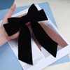 Aneneiceera Suede Hair Clip Black Bow Velvet Hair Clip Fennel