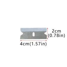 NBTOOL 100Pcs Single Edge Razor Blades 1.5 inch for Standard Scraper Tool,Razor Blade Scraper Refill Carbon Steel Blades for Removing Paint,Decal and Stickers