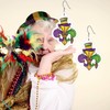Fleur De Lis Mardi Gras Earrings, Mardi Gras Accessories, Mardi