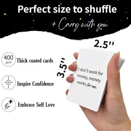 Jxueych Miracle Affirmation Cards for Women - Daily Motivational & Inspirational Positive Mantras Cards | Mindfulness & Encouragement Gift Set for Self-Care