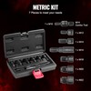 VEVOR 7-Piece Thread Chaser Set, Metric Thread Restorer Tool M10