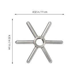 Veemoon Glass Rinser Head Replacement Pitcher Rinser Stainless Steel Disk Bar Cup Washer Faucet Head Bottle Washer Snowflake Head Faucet Sink Attachment for Home Kitchen Bar Coffee (9997-02 (100MM))