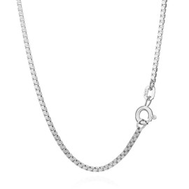 NKlaus Genuine 925 Sterling Silver Venetian Chain Silver Chain 1.20 mm Wide, Sterling Silver, No Gemstone