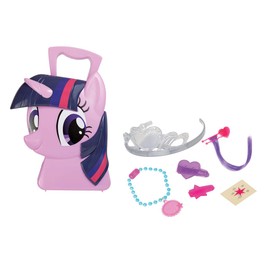 JAMARA 410099 Twilight Sparkle Suitcase, 6-Piece Play Set, Style Like a Princess, Sturdy and Handy Carry Case, Child-friendly My Little Pony Design, Pink