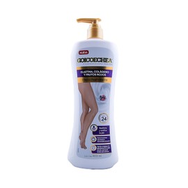 GOICOCHEA - Crema para piernas con elastina, colgeno y frutos rojos. Efecto Reafirmante. Botella con 400ml