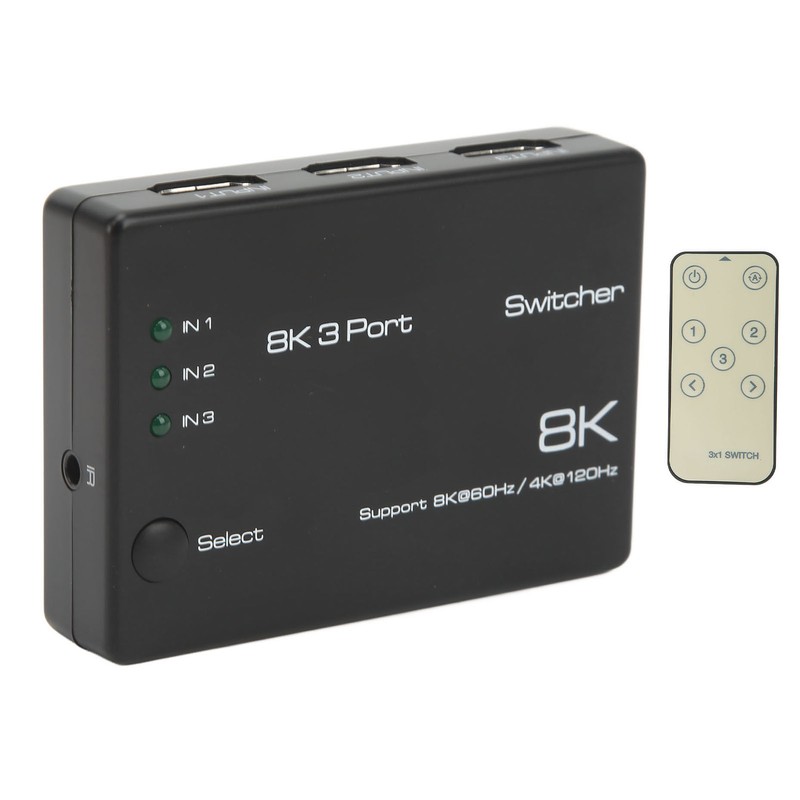 4K 120Hz 8K 60Hz 3 In 1 Out Ultra HD