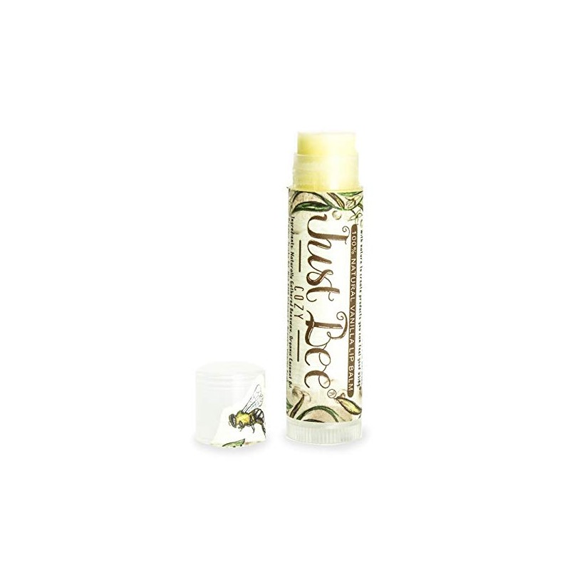 Just Bee Lip Balm (Peppermint, Honey, Citrus, Vanilla, 4 pack)