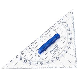 STAEDTLER Mars 568 36 16 cm Geometry Set Square with Grip, White